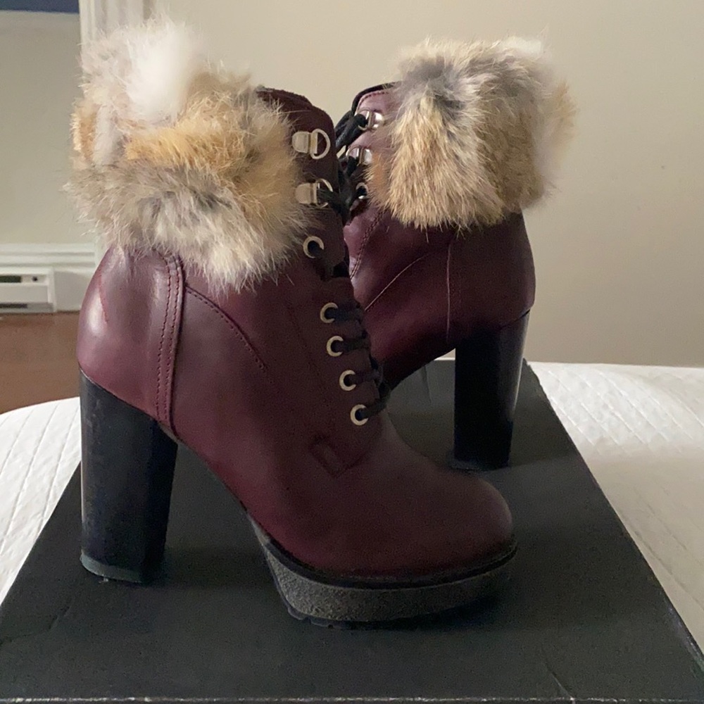 Rudsak ankle booties with fur